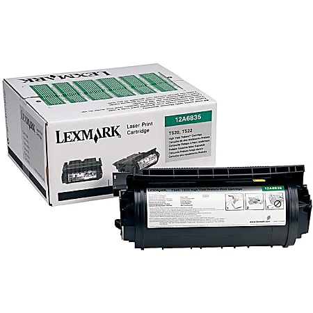 Lexmark™ 12A6835 Return Program High-Yield Black Toner Cartridge