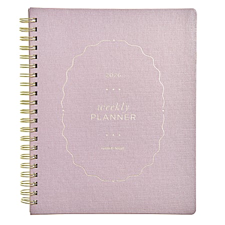2026 Russell &amp; Hazel Weekly Planner, 9&rdquo; x 11&rdquo;, Blush, January To December, 105859