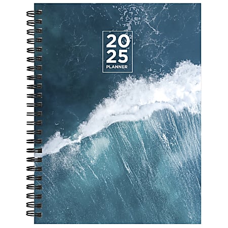 2025 TF Publishing Weekly/Monthly Planner, 6-1/2” x 8”, Big Wave, January To December
