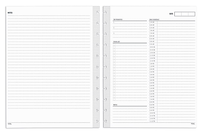 Meeting Notes Inserts, Refills for 11 Disc Planners, Size: BHP