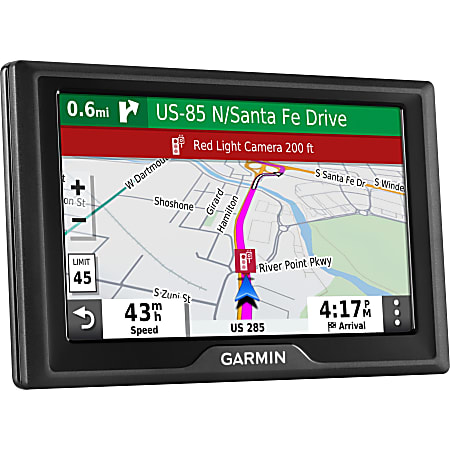 Garmin Drive 52 Automobile Portable GPS Navigator Portable Mountable 5 Touchscreen Lane Assist Junction View 1 Hour Preloaded Maps Lifetime Traffic Updates WQVGA 480 x 272 - Office
