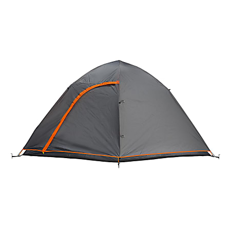 Outdoors Professional Happy Home 6-Person Pop-Up Dome Camping Tent, 67”H x 106”W x 134”D, Gray