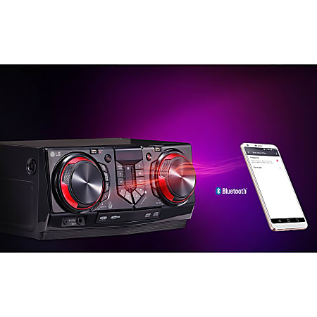 LG CJ45 Mini Hi Fi System 720 W RMS Black CD Player 1 Discs FM AM