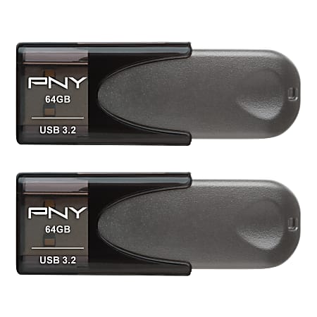 PNY Turbo Attaché 3 USB-Stick 3er-Pack – 64 GB, USB 3.0, Bis Zu 10x Schneller Als USB 2.0