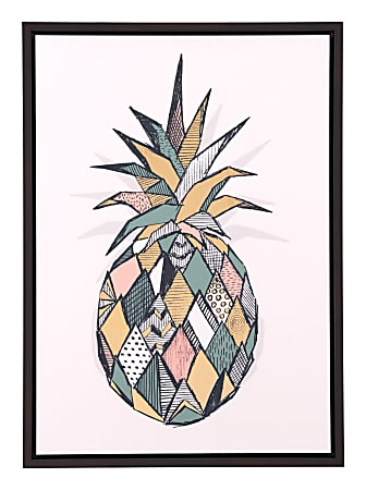 Zuo Modern Pineapple Canvas, Multicolor