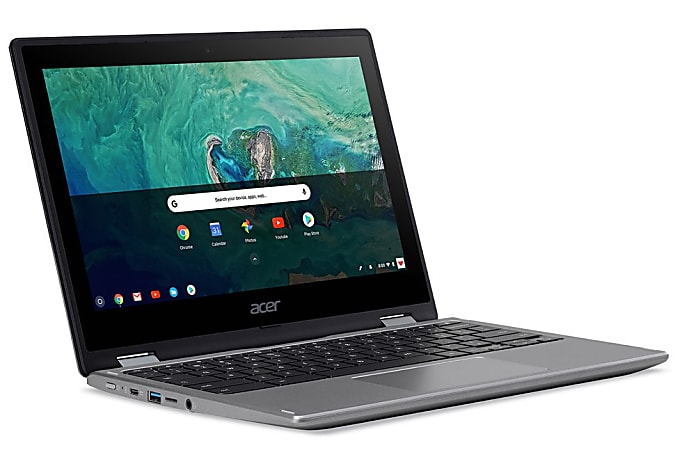 Acer® Chromebook Spin 11 Refurbished 2-In-1 Laptop, 11.6" Touch Screen, Intel® Celeron®, 4GB Memory, 32GB Flash Storage, Google™ Chrome OS, Silver