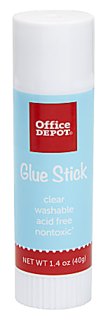 Office Depot Brand Glue Sticks 1.4 Oz Clear Pack Of 3 Glue Sticks