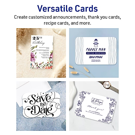 Avery Printable Postcards With Sure Feed Technology 6 x 9 Rectangle