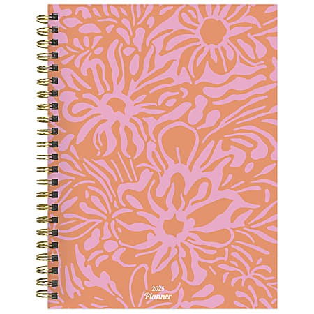 2025 TF Publishing Weekly/Monthly Planner, 6-1/2” x 8”, Happy Hibiscus, January To December