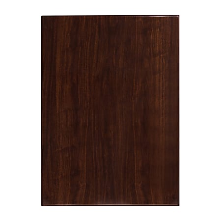 Flash Furniture High-Gloss Resin Table Top With 2"-Thick Drop-Lip, 30" x 42", Walnut
