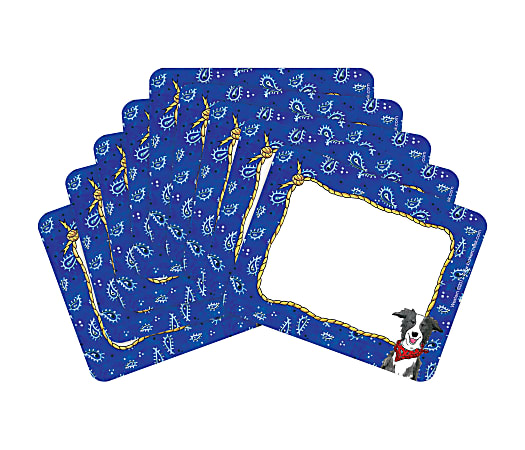 Barker Creek Name Tags, 2 ¾” x 3 ½", Western, 45 Name Tags Per Pack, Case Of 2 Packs