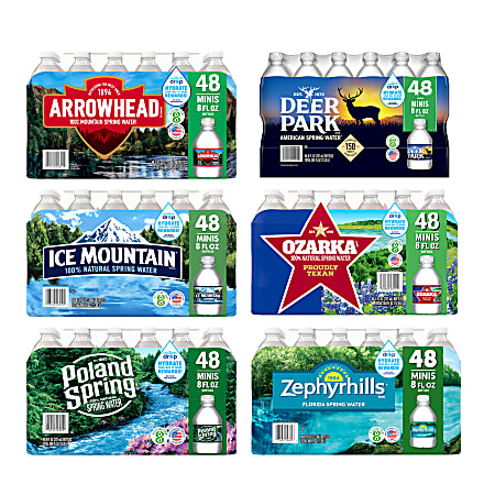 Primo Brands Regional Spring Water, 8 Oz, Case Of 48 Bottles