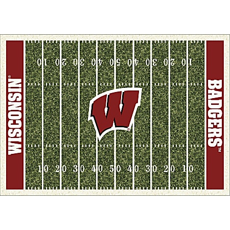 Imperial NCAA Homefield Rug, 4' x 6', University Of Wisconsin
