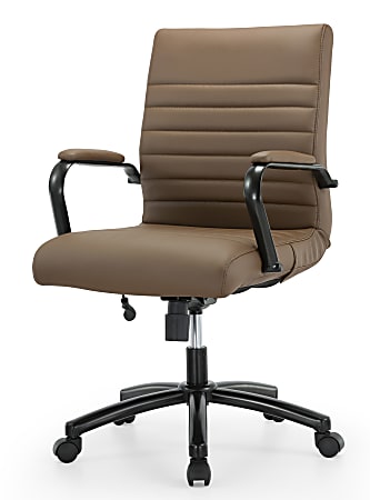 Realspace Upholstered Padded Folding Chair Tan - Office Depot