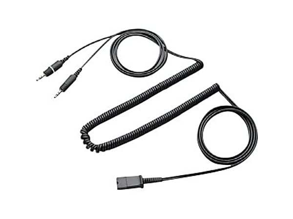 Poly - AV / multimedia cable - mini-phone stereo 3.5 mm (M) - black