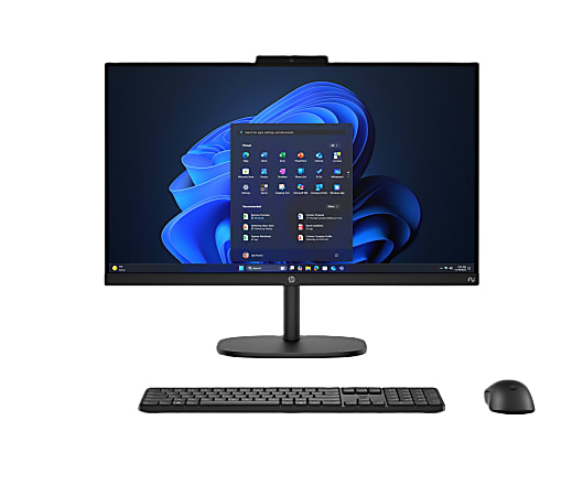 HP OmniStudio All-in-One Desktop PC, 23.8" Touchscreen, AMD Ryzen 5, 16GB Memory, 512GB Solid State Drive, Windows 11, Total Qty 1