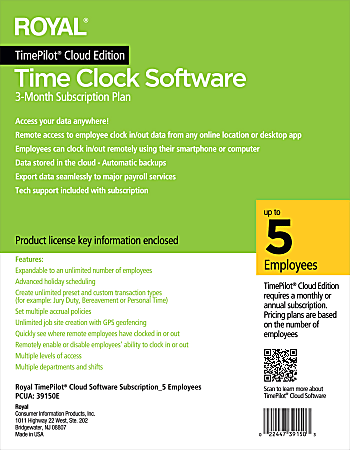 90-Day Cloud Software Subscription, For 5 Employees
