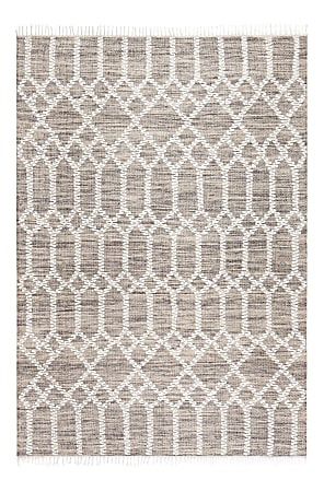 Anji Mountain Raani Jute And Wool Rug, 8' x 10', Brown/Ivory