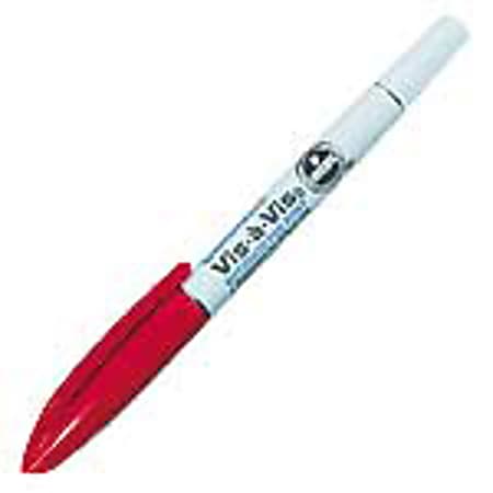 Sanford® Vis-?-Vis® Fine-Point Water-Based Visual Aid Pen, Red
