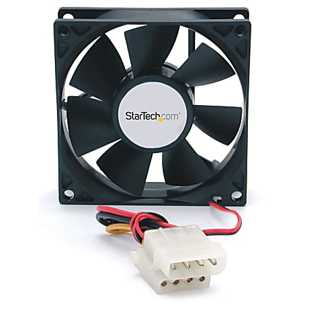 StarTech.com 80x25mm Dual Ball Bearing Computer Case Fan w/ LP4 Connector - System fan kit - 80 mm