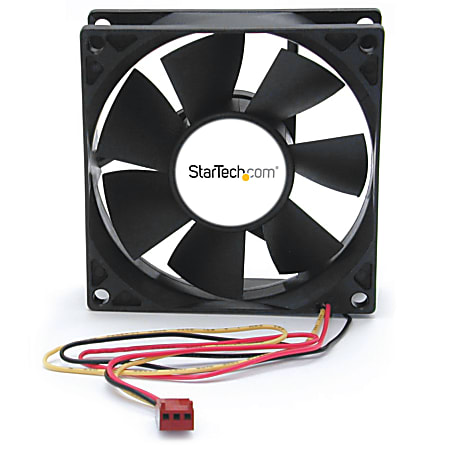 StarTech.com 80x25mm Dual Ball Bearing Computer Case Fan w/ TX3 Connector - Add additional chassis cooling with a 80mm ball bearing fan - pc fan - computer case fan - 80mm fan - tx3 fan - 3 pin case fan