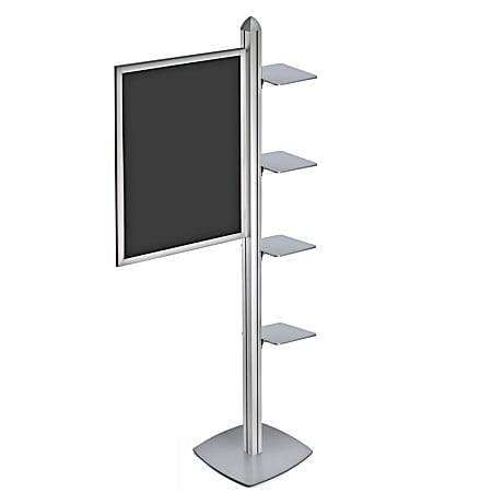 Azar Displays Sky Tower Display Kit, 75-5/8"H, Silver