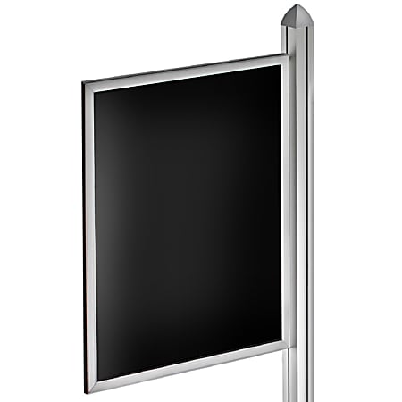 Azar Displays Double-Sided Slide-In Frame For Sky Tower Displays, 28" x 22", Silver