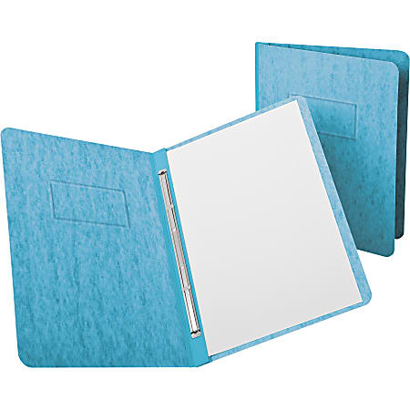 Oxford Letter Report Cover - 8 1/2"x11" - 2x Prong Fastener(s) - Light Blue - 12701