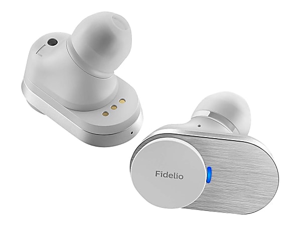 Philips Fidelio T1 - True wireless earphones with mic - in-ear - Bluetooth - active noise canceling - white