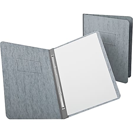 Oxford® PressGuard® Report Covers With Reinforced Side Hinge, 8-1/2" x 11", 30% Recycled, Gray
