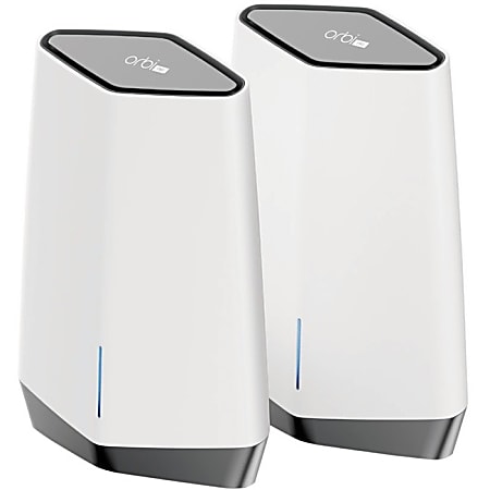 Netgear Orbi Pro Wi-Fi 6 IEEE 802.11ax Ethernet Wireless Router - 2.40 GHz ISM Band - 5 GHz UNII Band - 8 x Antenna - 750 MB/s Wireless Speed - 4 x Network Port - 1 x Broadband Port - 2.5 Gigabit Ethernet - Ceiling Mountable, Wall Mountable