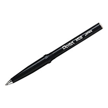 Pentel R3 Slim Liquid Ink Rollerball Pen Refills, Medium Point, Black
