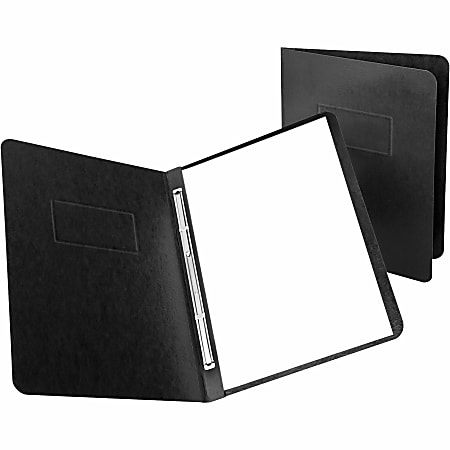 Oxford® PressGuard® Report Covers With Reinforced Side Hinge, 8 1/2" x 11", 30% Recycled, Black