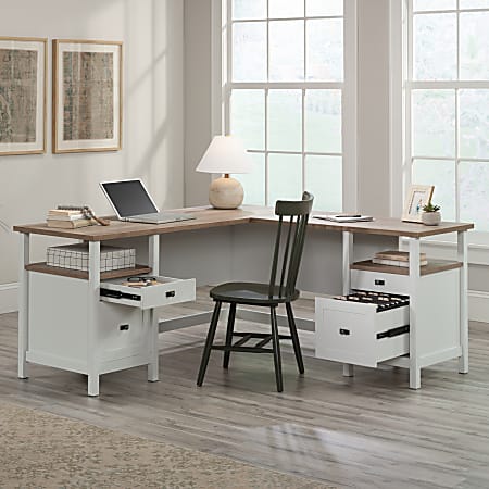 Sauder white desk outlet drawers