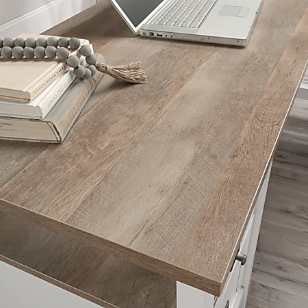 Sauder Cottage Road 65 W L Computer Desk With Drawers WhiteLintel