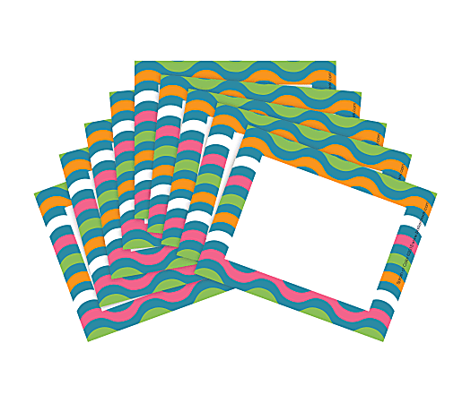 Barker Creek Name Tags, 2 ¾” x 3 ½", Splash Of Color, 45 Name Tags Per Pack, Case Of 2 Packs