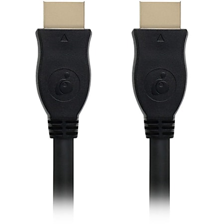 IOGEAR 6.5ft (2m) High Speed HDMI Cable with Ethernet - First End: 1 x HDMI Male Digital Audio/Video - Second End: 1 x HDMI Male Digital Audio/Video - Supports up to 3840 x 2160 - Shielding - Gold Plated Connector