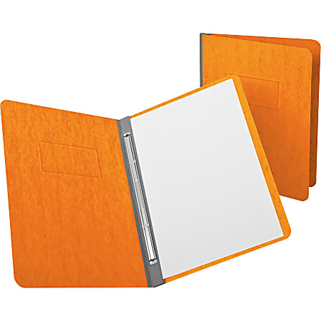 Oxford Pressguard Report Cover With 2 Fasteners, 3" Folder Capacity,  30% Recycled, 8 1/2" x 11", Tangerine
