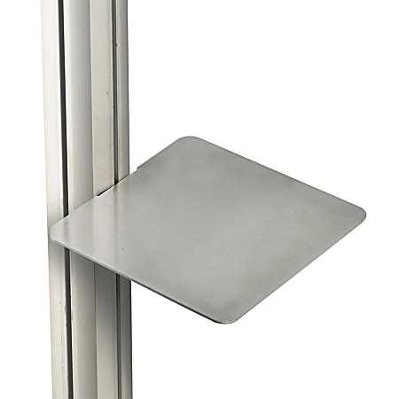 Azar Displays Square Shelves For Sky Tower Display, 10", Silver, Pack Of 4 Shelves
