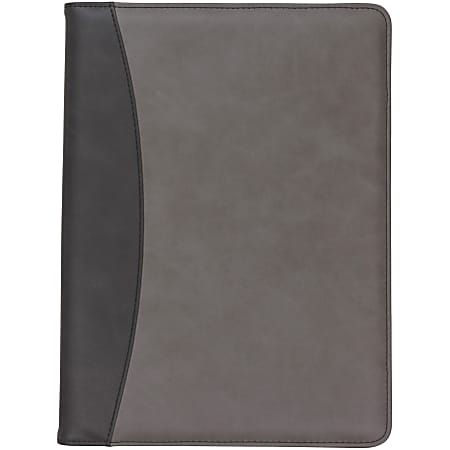 Samsill 71650 Pad Folio - Black, Gray - 1 Each