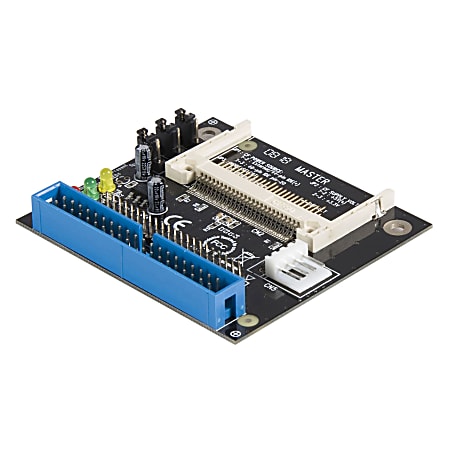 StarTech.com 40/44 Pin IDE to Compact Flash SSD Adapter - IDE to CF Card reader - CF to IDE Converter (IDE2CF) - CompactFlash Card adapter - IDE - black