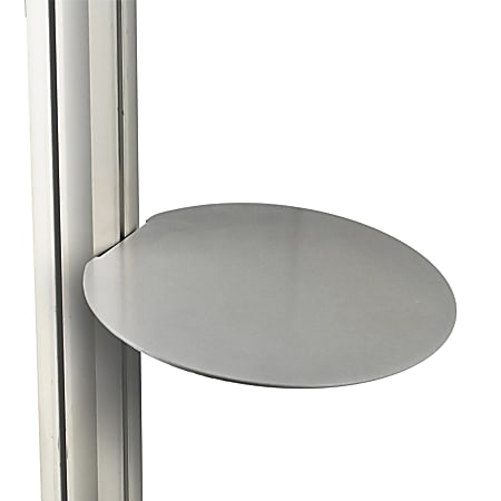 Azar Displays Round Shelf For Sky Tower Displays, 10", Silver