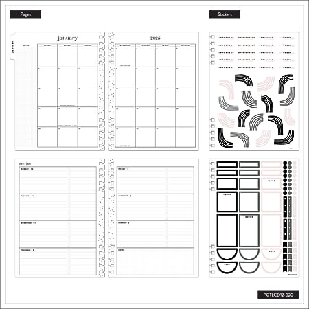 2025 Happy Planner Monthly/Weekly Classic Custom Planner, 7" x 9-1/4
