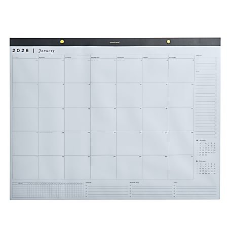 2025-2026 Russell & Hazel Monthly Desk Calendar, 22” x 17”, January To December, 105877