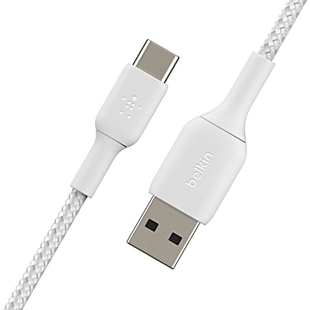 Câble USB A/USB C 2m 3A Blanc Bigben