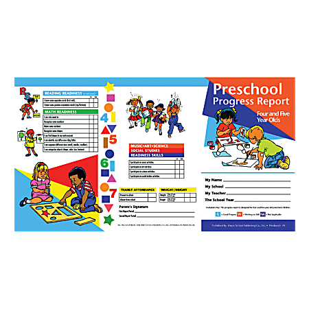 Hayes Preschool Progress Report Cards, Age 4-5, 10