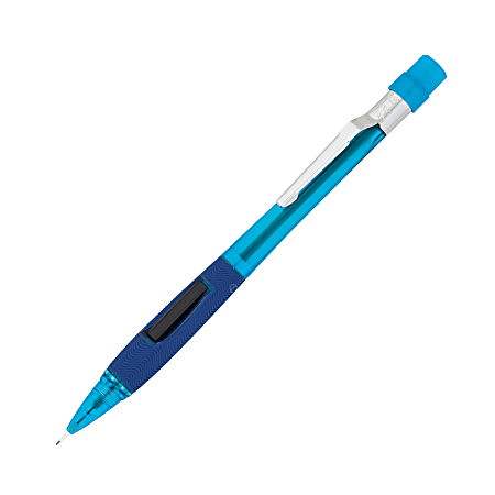 Pentel Quicker Clicker Mechanical Pencil 0.5 mm Transparent Blue - Office  Depot