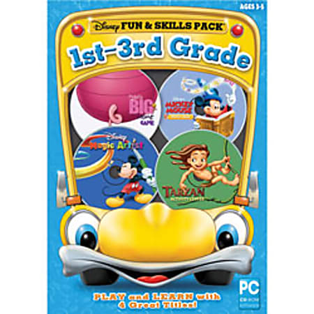 Disney Fun Skills 1st 3rd Grade Traditional Disc - Office Depot