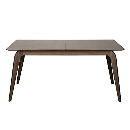 Eurostyle Lawrence Extendable Dining Table, 30”H x 82-1/2”W x 35-1/2”D, Walnut