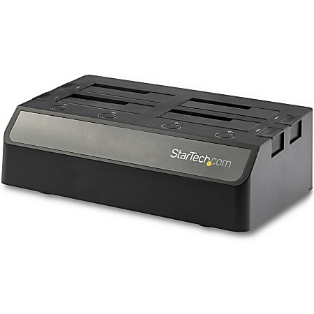 StarTech.com 4 Bay Hard Drive Docking Station For SSD/HDD, SATA, SDOCK4U313